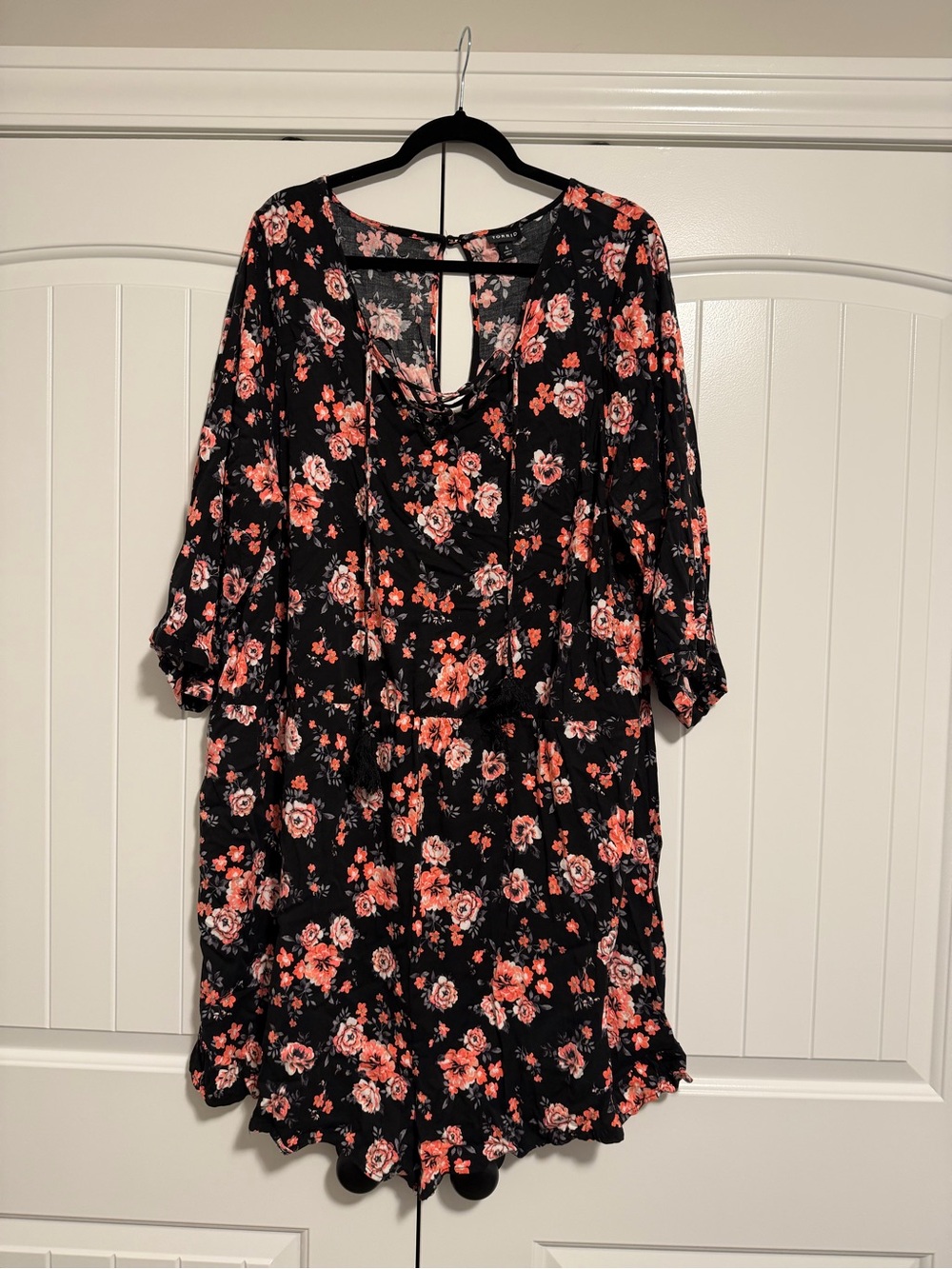 Black Floral Women’s Romper
